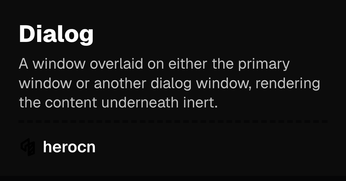 Dialog