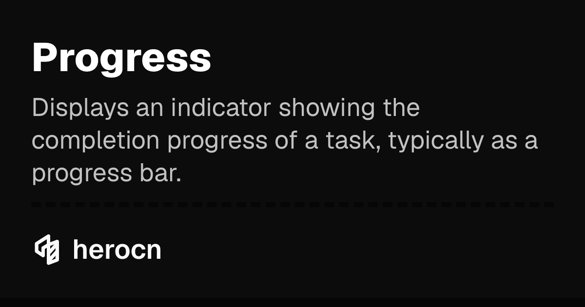 Progress